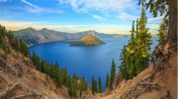 Traveling To Crater Lake In Oregon, Usa
