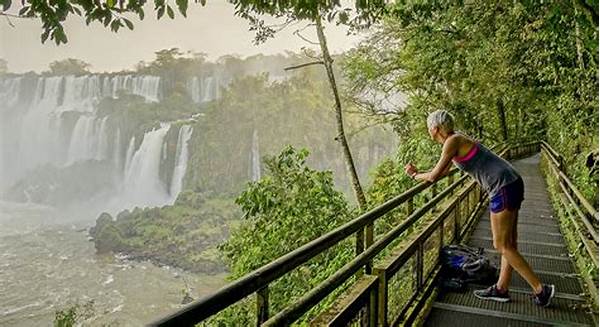 Trekking In Iguazu Falls In Brazil And Argentina